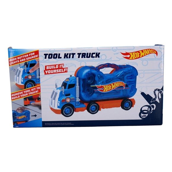 Hot Wheels Lights & Sounds Missing Tool Kit Truck Orange 3+ New Read - Picture 3 of 5